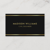 Berufliche Schwarz- und Goldprämie Visitenkarte (Vorderseite)