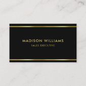 Berufliche Schwarz- und Goldprämie Visitenkarte (Vorderseite)