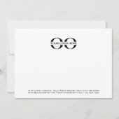 Berufliche Schwarz-Weiß-12x18 für Geschäftsleute Mitteilungskarte (Vorderseite)