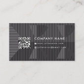 Berufliche Schwarz-Weiß-Dachkonstruktion Visitenkarte (Rückseite)