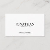 Berufliche Schwarz-Weiß-Ernennung Terminkarte (Vorderseite)