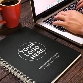 Berufliche Schwarz/Weiß-Firmenlogos und -Texte Planer