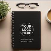 Berufliche Schwarz/Weiß-Firmenlogos und -Texte Planer