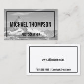 Berufliche Schwarz-Weiß-Fotografie Visitenkarte (Vorne/Hinten)
