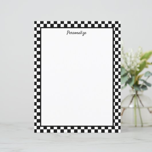 Berufliche Schwarz/Weiß-Schachbretter (Stehend Vorderseite)