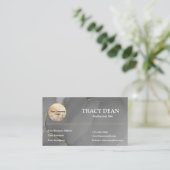 Berufliche Schwarz-Weiß-Technik Visitenkarte (Stehend Vorderseite)