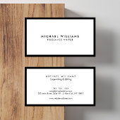 Berufliche Schwarz/Weiß-Visitenkarte Visitenkarte