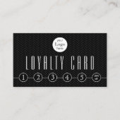 Berufliche Schwarz-weiße Loyalitätskarte Treuekarte (Vorderseite)