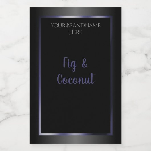 Berufliche Schwarz-weiße Produktkennzeichnungen Bl Lebensmitteletikett (Einzelnes Label)