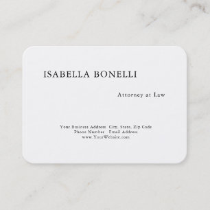 Berufliche Schwarz-weiße Schlichte Kreativität Visitenkarte