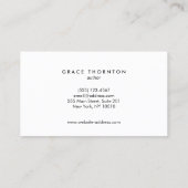 Berufliche Schwarze Gold-Grenze Visitenkarte (Rückseite)