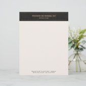 Berufliche Schwarze Linde Briefbogen (Stehend Vorderseite)