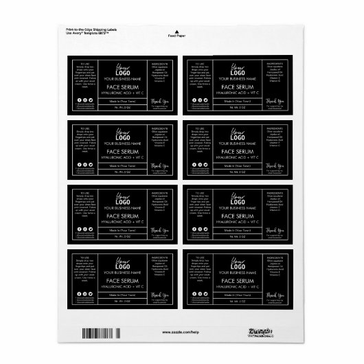 Berufliche schwarze Serummarken (Vorne)