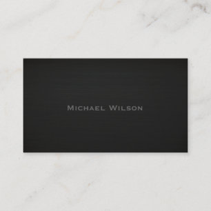 Berufliche schwarze Textur schlicht Visitenkarte