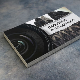 Berufliche schwarze u. weiße Fotografie Visitenkarte
