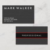Berufliche schwarze visitenkarte (Vorne/Hinten)