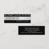 Berufliche schwarze Visitenkarten mit schlanker Li Mini Visitenkarte (Vorne/Hinten)