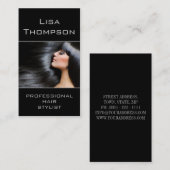 Berufliche schwarzes visitenkarte (Vorne/Hinten)