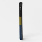 Berufliche schwarzolische blaue Streifen Case-Mate iPhone Hülle (Hinten/Links)