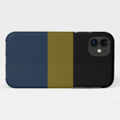 Berufliche schwarzolische blaue Streifen Case-Mate iPhone Hülle (Rückseite (Horizontal))