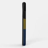 Berufliche schwarzolische blaue Streifen Case-Mate iPhone Hülle (Hinten/Rechts)