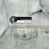 Berufliche Schwarzweißfotografie Namensschild (Beispiel)