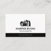 Berufliche Schwarzweißfotografie Visitenkarte (Vorderseite)