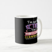 Berufliche Scrapbooking Ruhestands-Kaffee-Tasse Kaffeetasse (VorderseiteRechts)