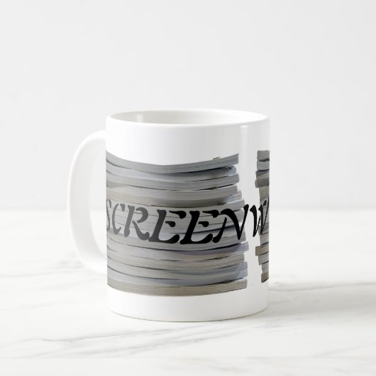 BERUFLICHE SCREENWRITER-TASSE KAFFEETASSE (Vorderseite Links)