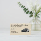 Berufliche Sicherheitsdienste Visitenkarte (Stehend Vorderseite)