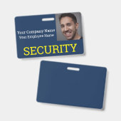 Berufliche Sicherheitshardware Blue & Yellow Foto  Ausweis (Vorder- & Rückseite)