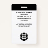 Berufliche Sicherheitsüberwachung ID Benutzerdefin Ausweis (Rückseite)