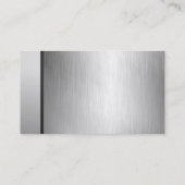 Berufliche silberne Geschäfts-Karten Visitenkarte (Rückseite)