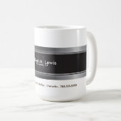 Berufliche silberne kaffeetasse (VorderseiteRechts)