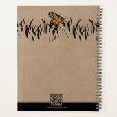 Berufliche Silhouette Schmetterling Ernennung Planer (Rückseite)