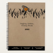 Berufliche Silhouette Schmetterling Ernennung Planer (Vorderseite)