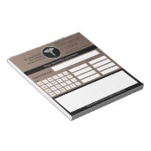 Berufliche Silver Caduceus Ärztliche Ernennung Notizblock (angewinkelt)