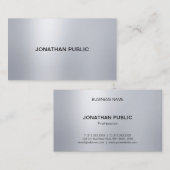 Berufliche Silver Look Lights Elegant Modernes Top Visitenkarte (Vorne/Hinten)