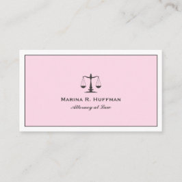 Berufliche Skala der Rechtsanwälte in Rosa Visitenkarte