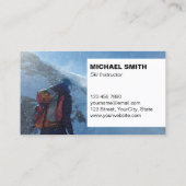 Berufliche Ski-Lehrer-Geschäfts-Karte Visitenkarte (Rückseite)