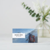 Berufliche Ski-Lehrer-Geschäfts-Karte Visitenkarte (Stehend Vorderseite)