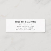 Berufliche Social-Media-Logos folgen QR-Code Mini Visitenkarte (Rückseite)