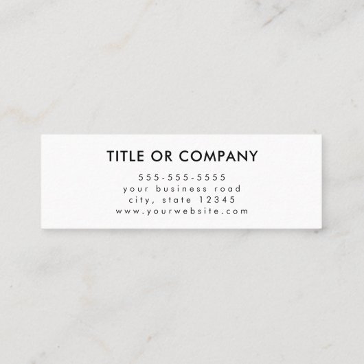 Berufliche Social-Media-Logos folgen QR-Code Mini Visitenkarte (Rückseite)