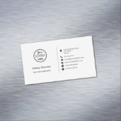 Berufliche Social-Media-Logos Moderne, trendige We Magnetische Visitenkarte (Beispiel)