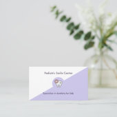 Berufliche Soft-Lavendel-Kinder reinigen Visitenkarte (Stehend Vorderseite)