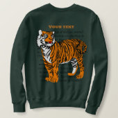 Berufliche Sonderanfertigung Brotiger Tiger Olive Sweatshirt (Design Rückseite)