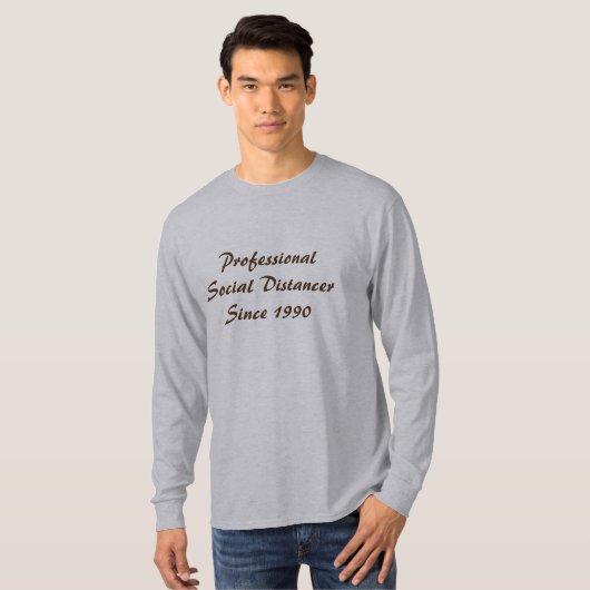Berufliche soziale Distancer T-Shirt (Vorne ganz)