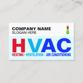 Berufliche Spezialisten (modernes Logo) HVAC Visitenkarte (Vorderseite)