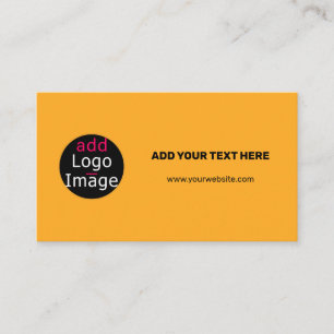 Berufliche Spezielle Makaroni & Käse Orange Begleitkarte