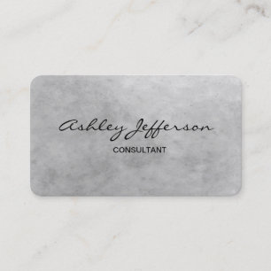 Berufliche Stilschrift Trendy Gray Visitenkarte
